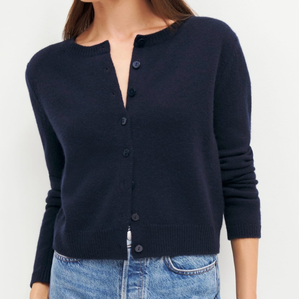 Reformation Clara Cashmere Crew cardigan